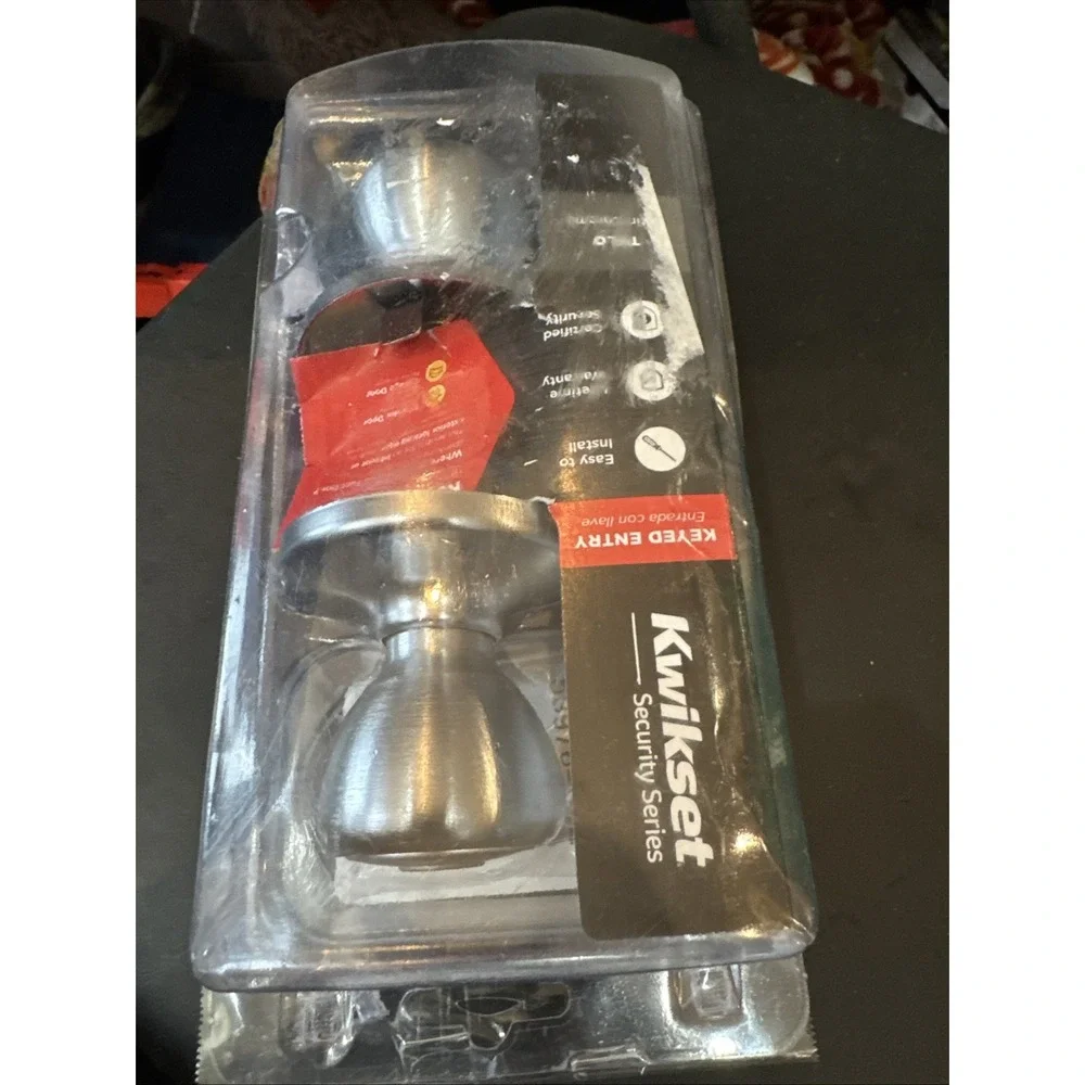 Kwikset 400T-26 Tylo Entry Door Lock - Satin‎ Nickel Finish
